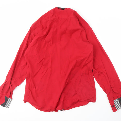 Lyon Becker Men's XL Red Button-Up Shirt