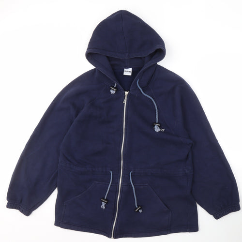 Sportive Blue Unisex Full Zip Hoodie, Size 10-12