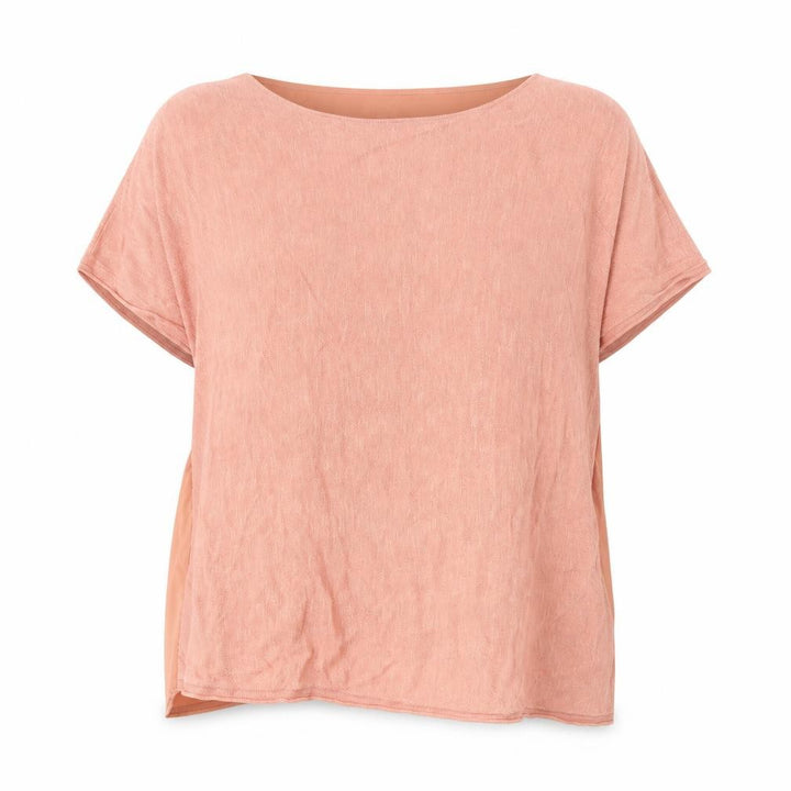 Mango Women Pink Blouse, Short Sleeve, Size 8