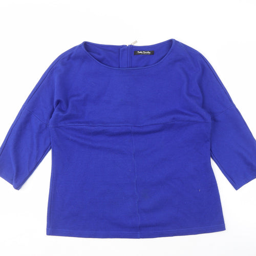 Betty Barclay Women's Blue Boat Neck Top Size 12