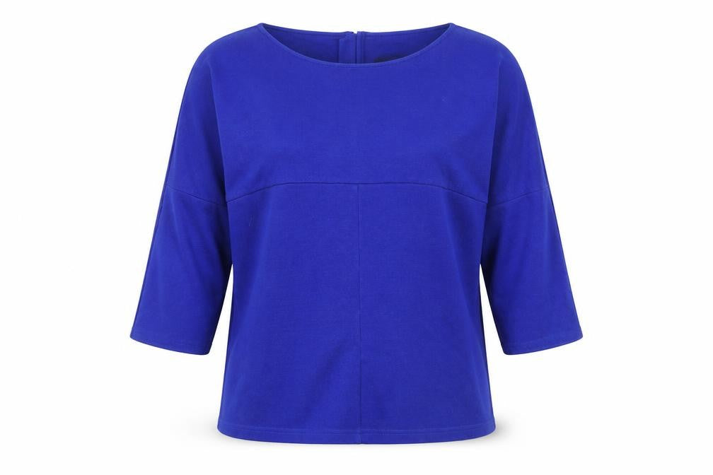 Betty Barclay Women's Blue Boat Neck Top Size 12