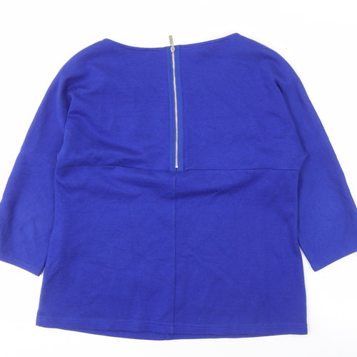 Betty Barclay Women's Blue Boat Neck Top Size 12