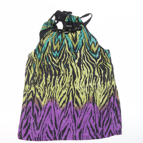 Planet Women's Multicoloured Halter Tank Top Size 18