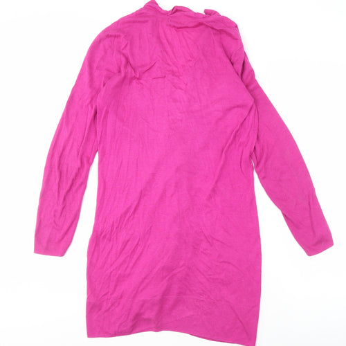 Linea Women's Pink V-Neck Cardigan - Size L