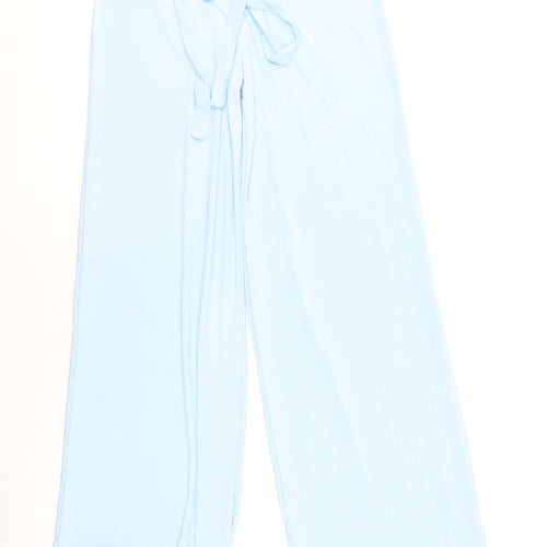 PrettyLittleThing Women’s Blue Wide-Leg Trousers Size 12