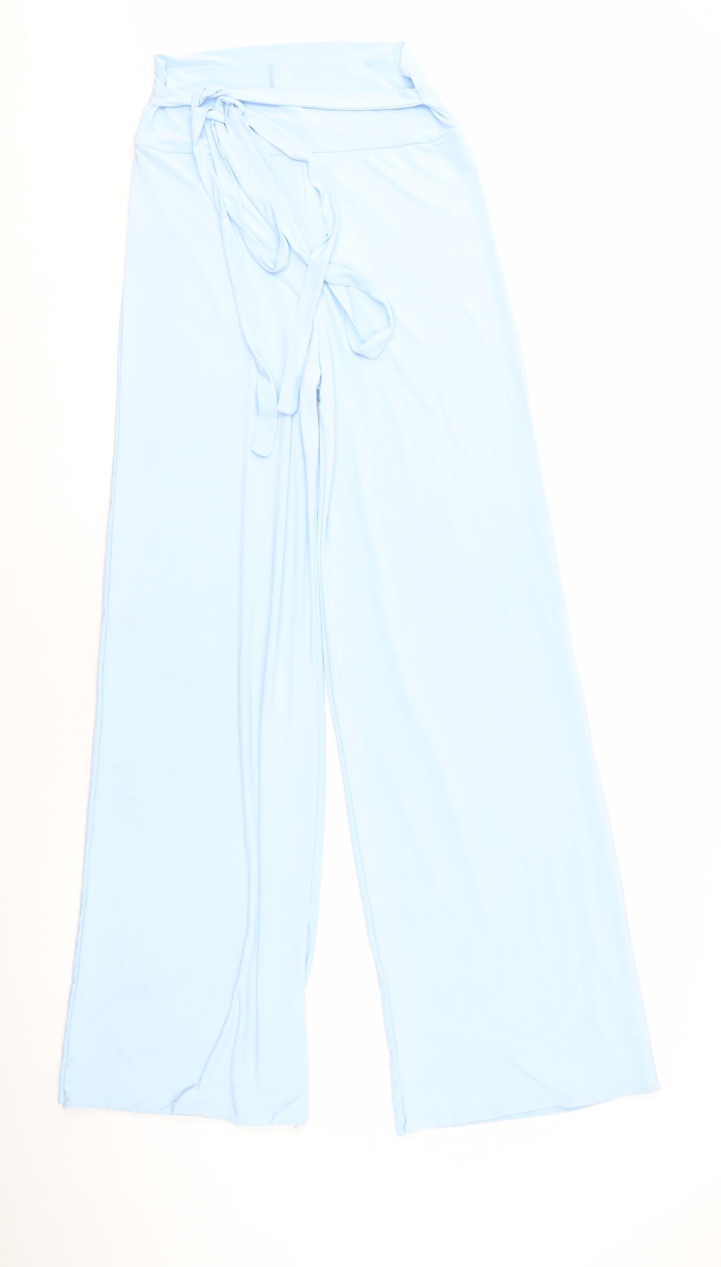 PrettyLittleThing Women’s Blue Wide-Leg Trousers Size 12