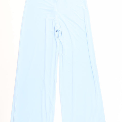 PrettyLittleThing Women’s Blue Wide-Leg Trousers Size 12