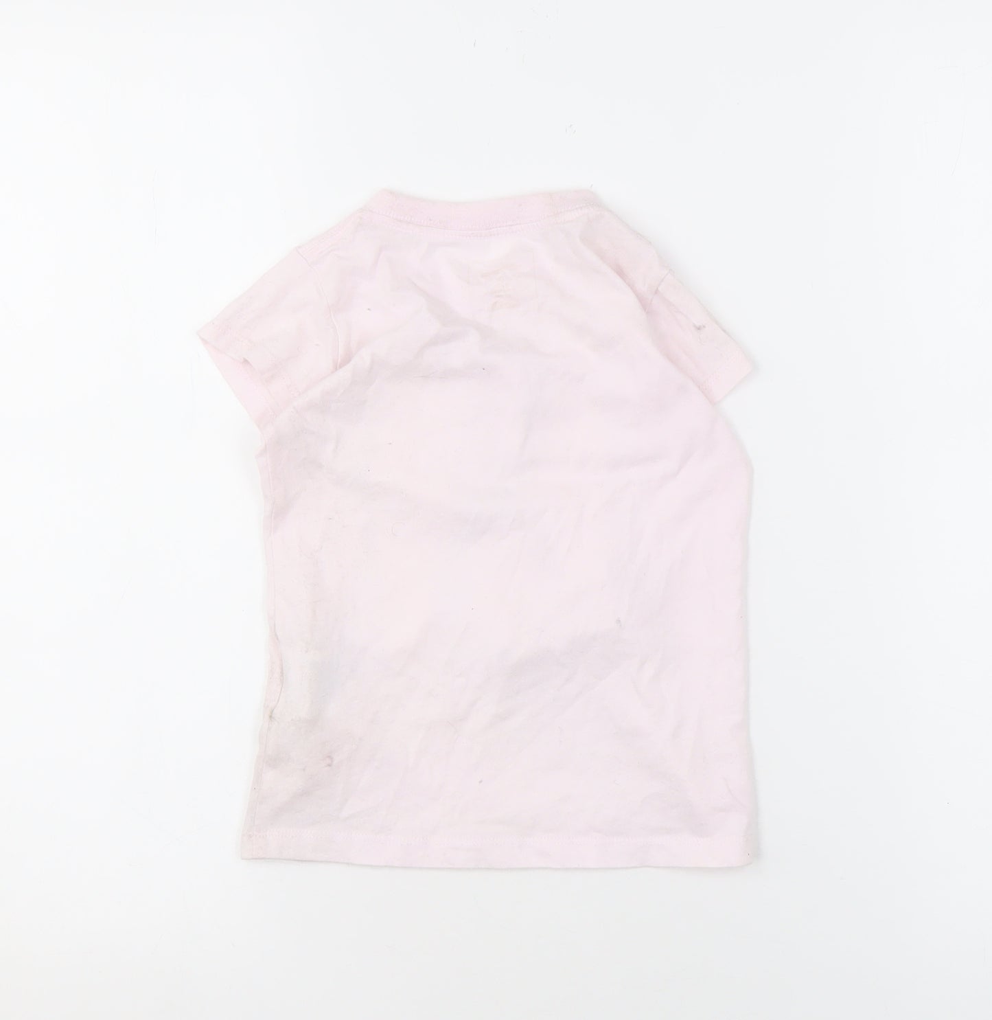 Converse Girls Pink Graphic T-Shirt Size 4-5 Years