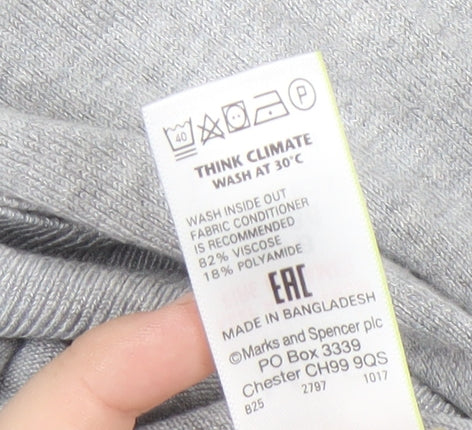 Marks and Spencer Women's Grey Cardigan Size 8