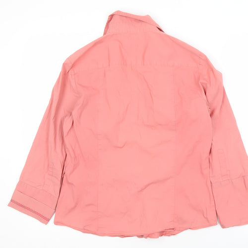 Ben Sherman Women's Pink Button-Up Shirt L