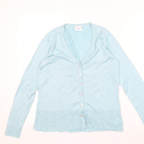 Etam Women's Blue Cardigan V-Neck Size 14