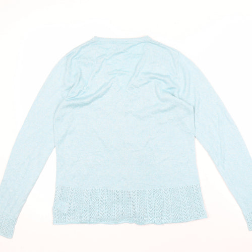Etam Women's Blue Cardigan V-Neck Size 14