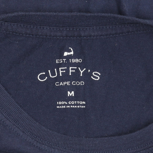 Cuffy's Women's Blue Medium Embroidered T-Shirt