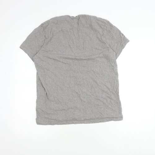 Jack Wills Mens Grey Regular Fit Logo T-Shirt L