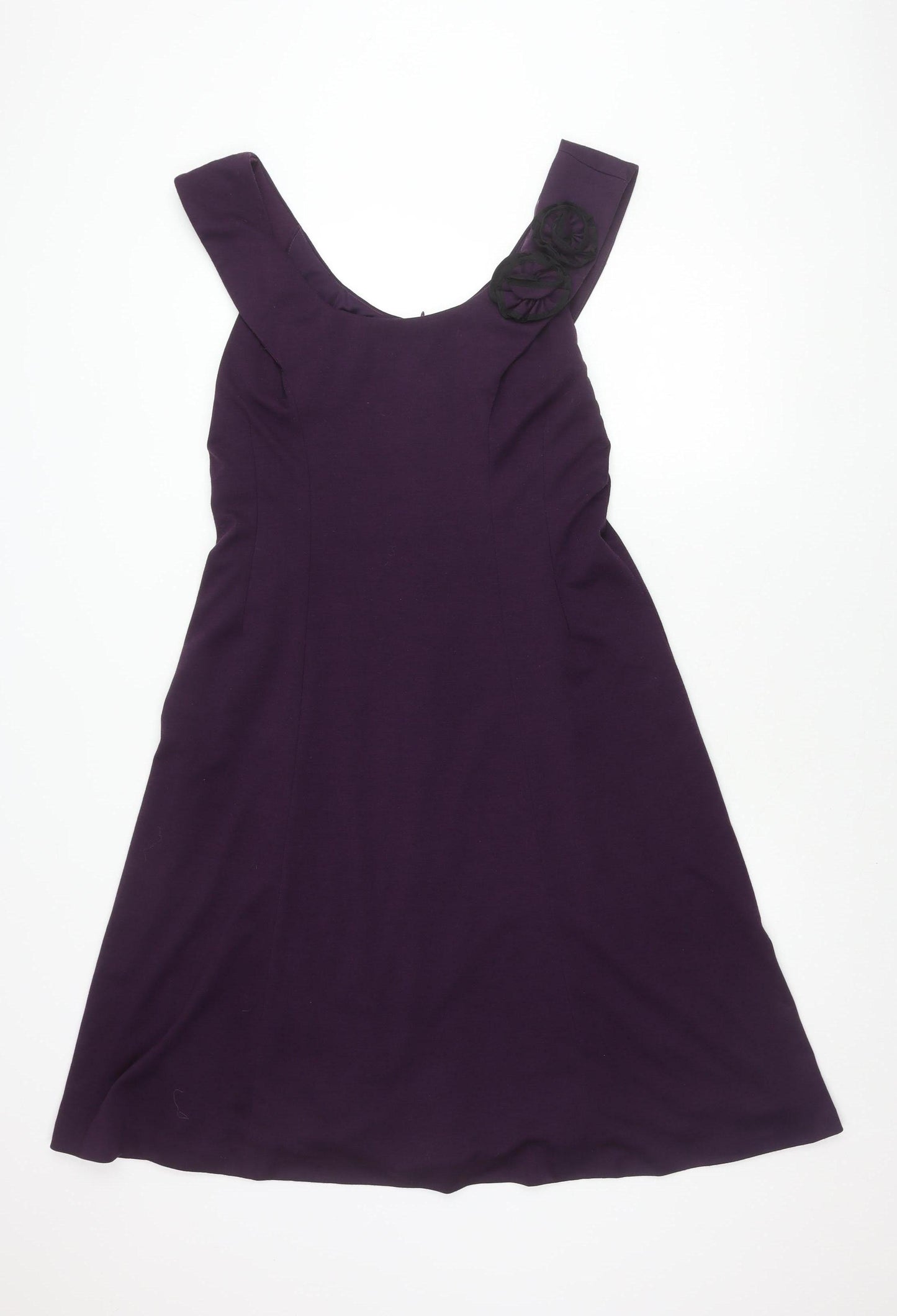 Sandra Darren Women's Purple Sleeveless Dress Size 14