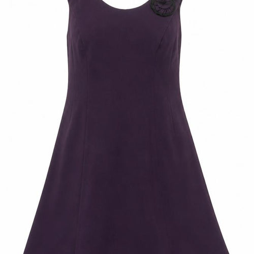 Sandra Darren Women's Purple Sleeveless Dress Size 14