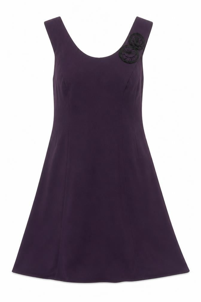 Sandra Darren Women's Purple Sleeveless Dress Size 14