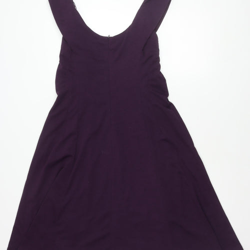Sandra Darren Women's Purple Sleeveless Dress Size 14
