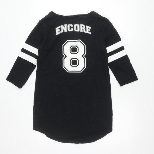 Next Women's Black Long Sleeve Top Size 8