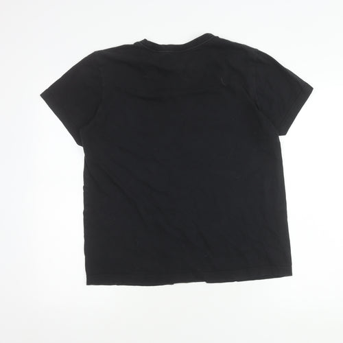 Adidas Unisex Black Medium Crew Neck T-Shirt