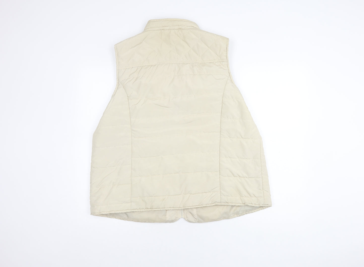 Bnw Collection Women’s Beige Quilted Waistcoat Size 22
