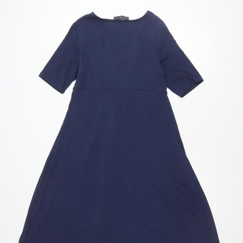 Marks and Spencer Women's Blue A-Line Midi Dress