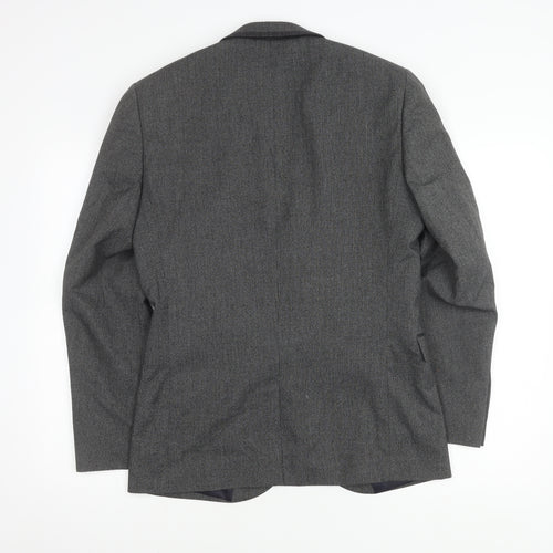 Next Men's Grey Blazer Jacket Size 38R Formal Wear