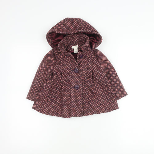 Monsoon Girls Multicoloured Hooded Coat 12-18 Months