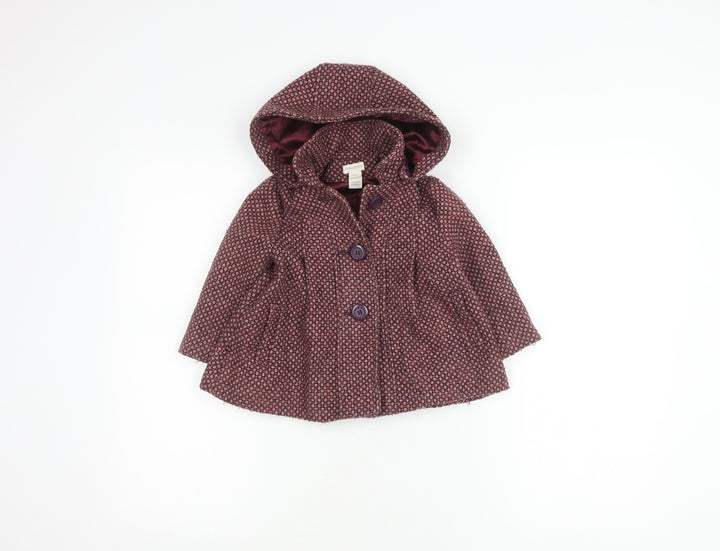 Monsoon Girls Multicoloured Hooded Coat 12-18 Months