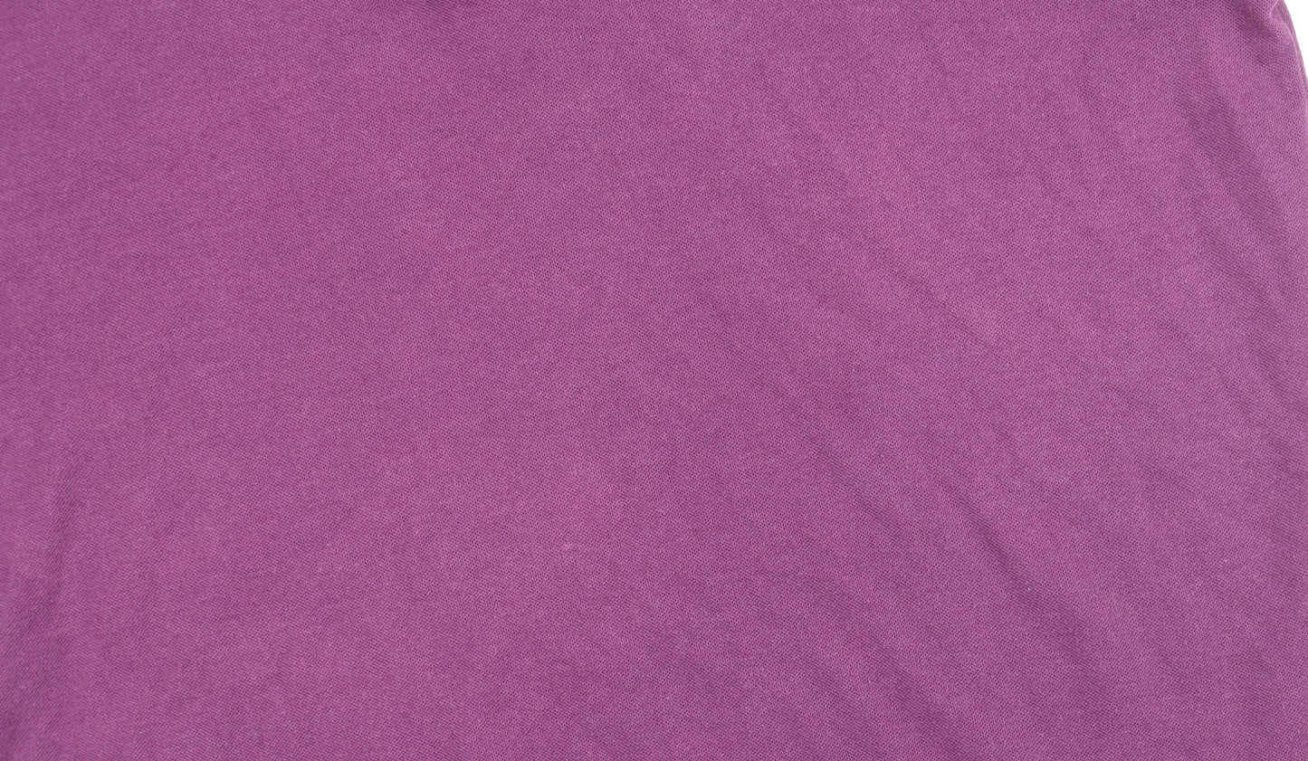 Slazenger Men's Purple 2XL Polo Short Sleeve Shirt
