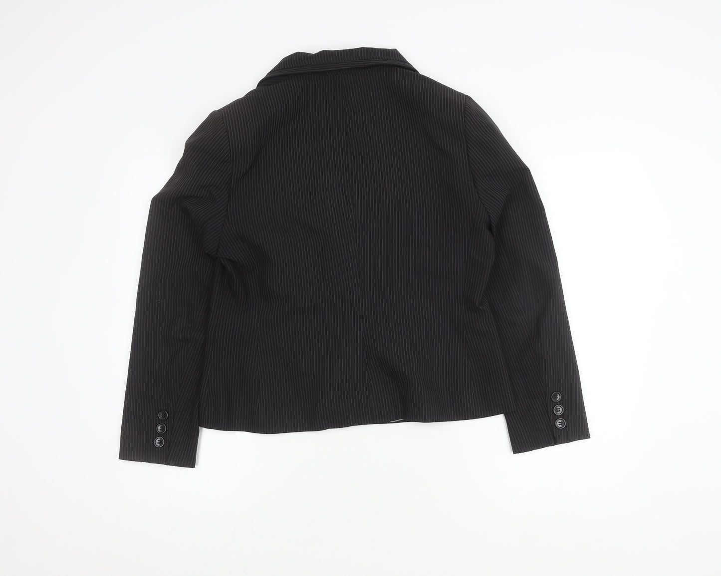 Debenhams Women's Petite Black Pinstripe Suit Jacket