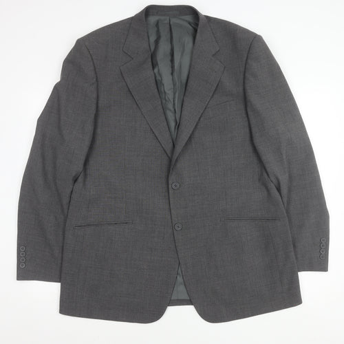 Thomas Brooks Men's Grey Wool Blend Blazer Jacket, Size 44R