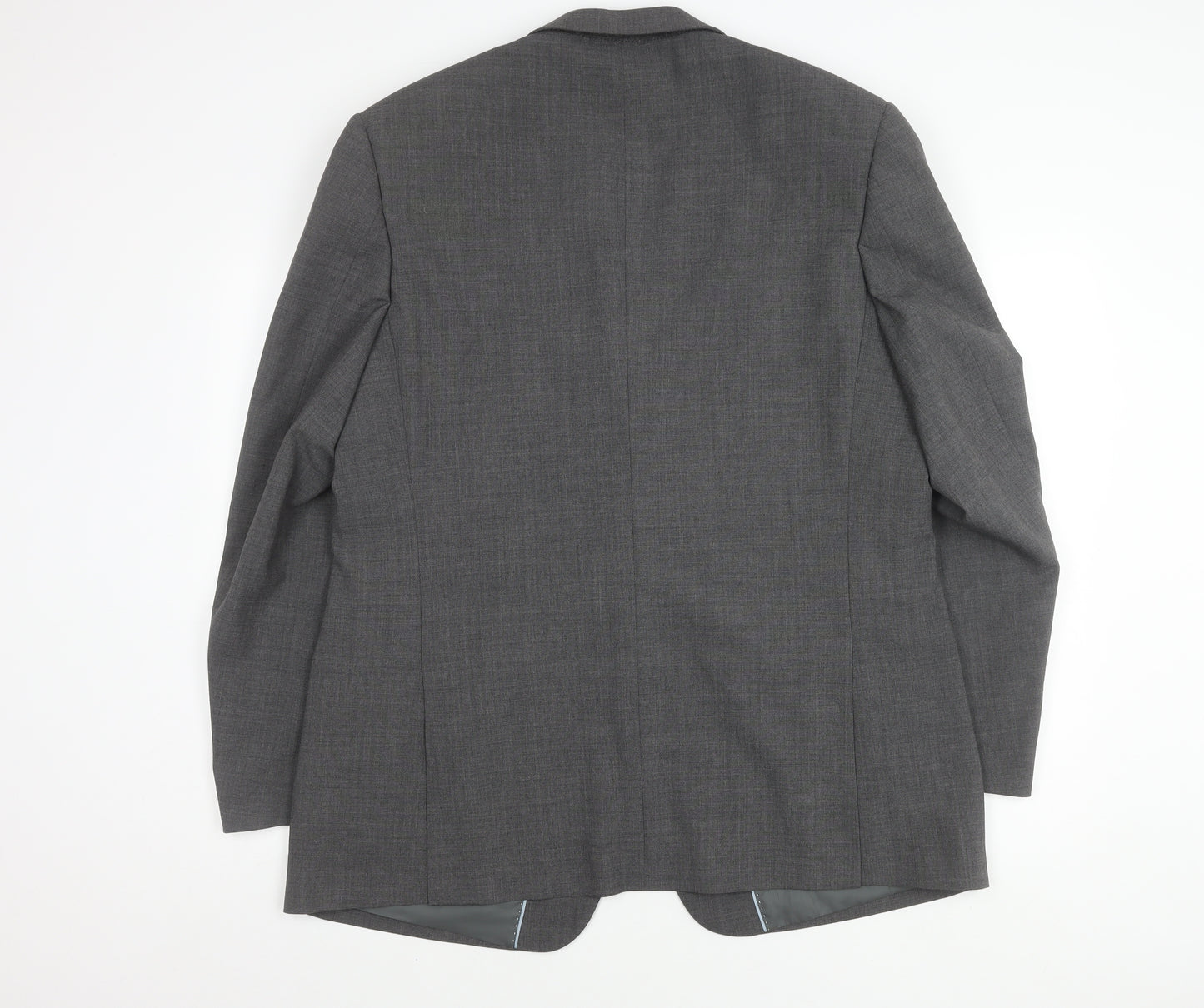 Thomas Brooks Men's Grey Wool Blend Blazer Jacket, Size 44R