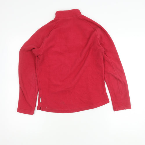 Oxylane Girls Red Fleece Pullover Sweatshirt Size S