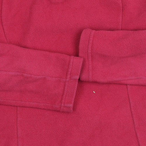 Oxylane Girls Red Fleece Pullover Sweatshirt Size S