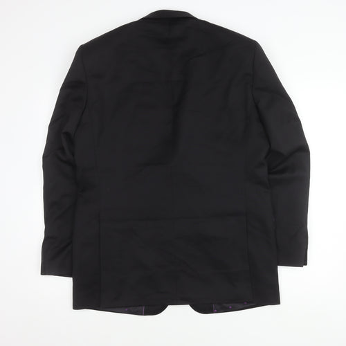 Daniel Hechter Men's Black Wool Tuxedo Jacket 40R