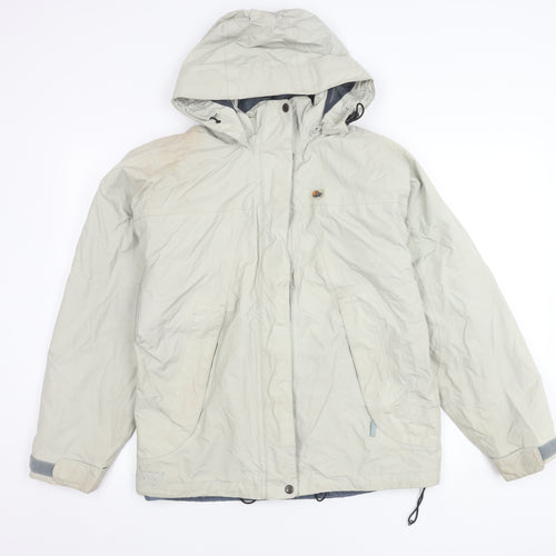 Lowe Alpine Women's Ivory Hooded Nylon Jacket Size M
