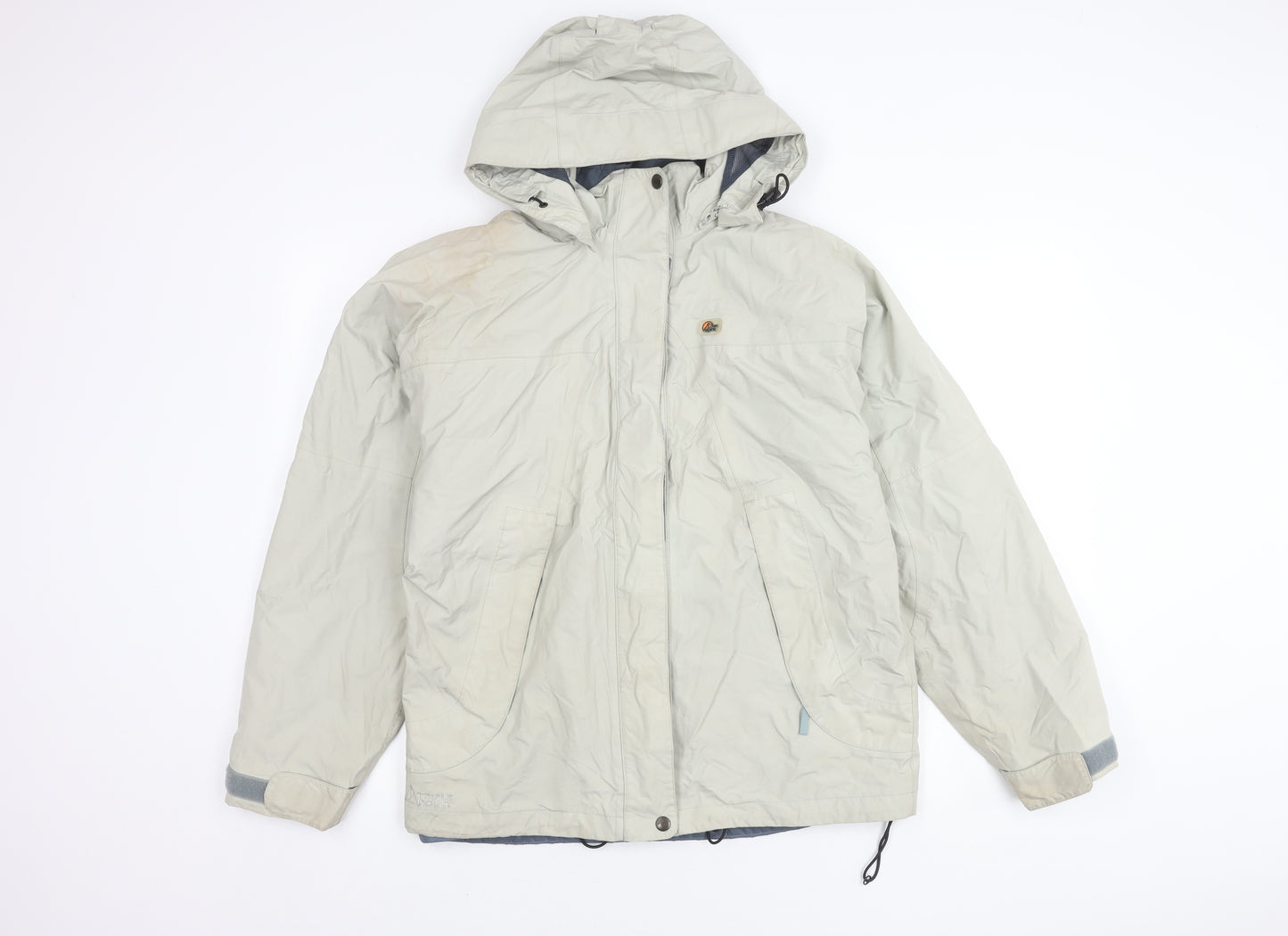 Lowe Alpine Women's Ivory Hooded Nylon Jacket Size M