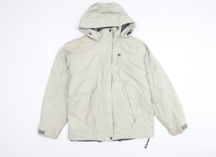Lowe Alpine Women's Ivory Hooded Nylon Jacket Size M