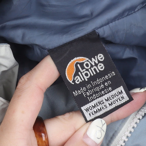 Lowe Alpine Women's Ivory Hooded Nylon Jacket Size M