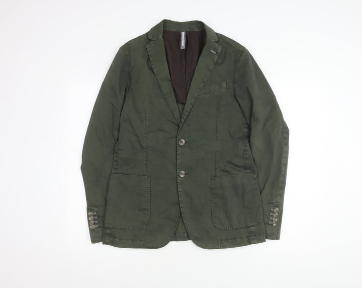 ASFALTO Men's Green Blazer Jacket UK 36