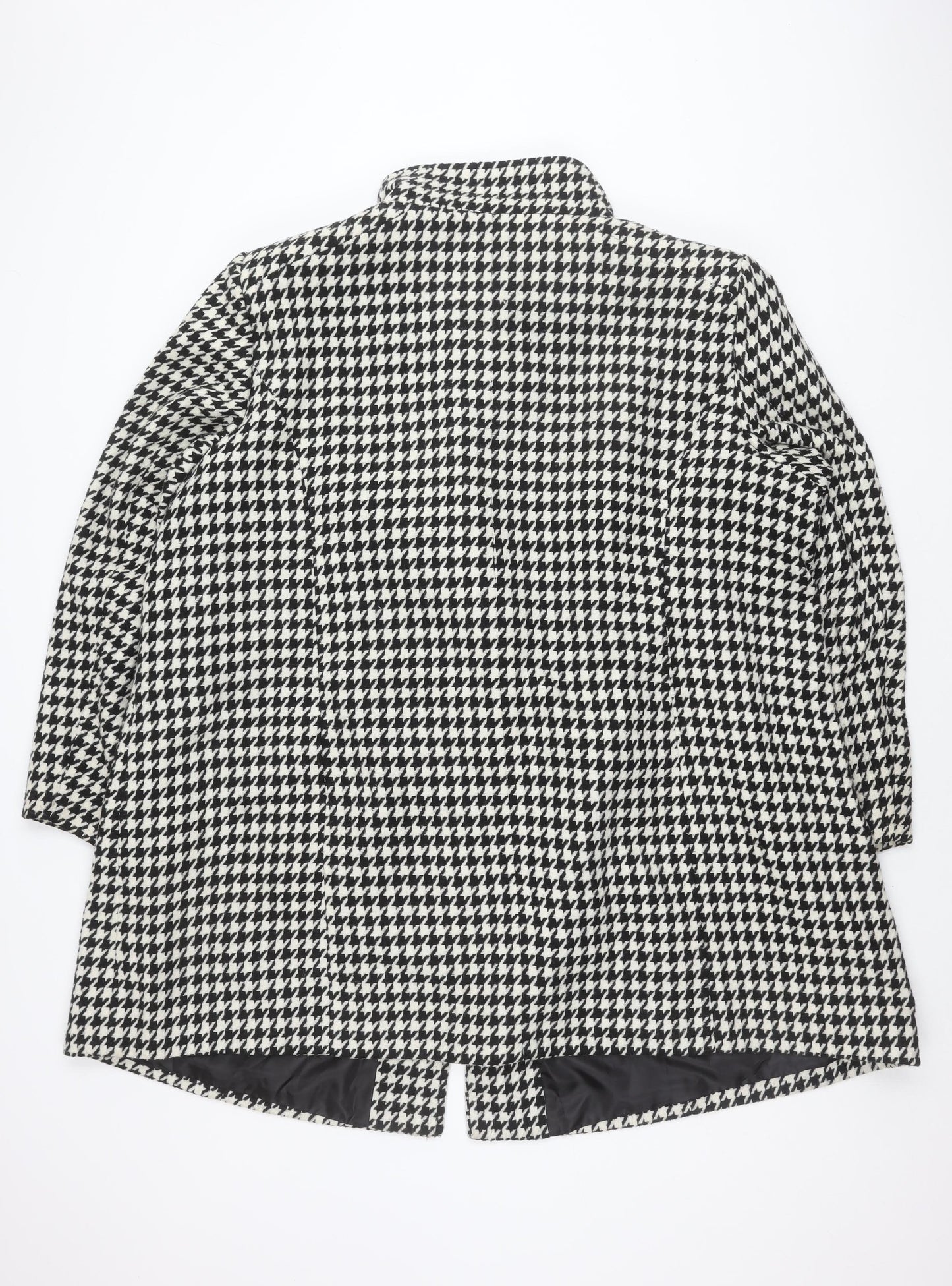 Anthology Women's Black Check Jacket UK 14