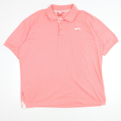Slazenger Men's Pink 2XL Polo Shirt, Casual