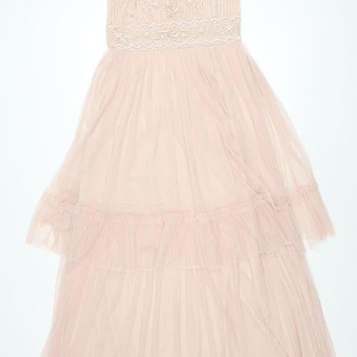 Frock & Frill Pink Women's Dress, Size 10, Sequin Accent