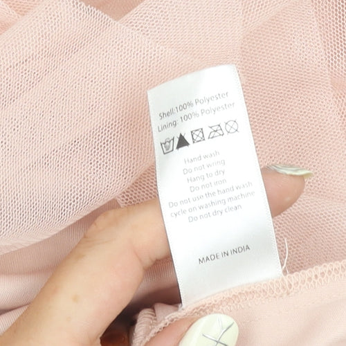 Frock & Frill Pink Women's Dress, Size 10, Sequin Accent