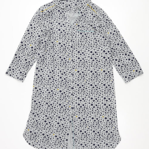 White Stuff Women's Grey Star Shirt Dress M