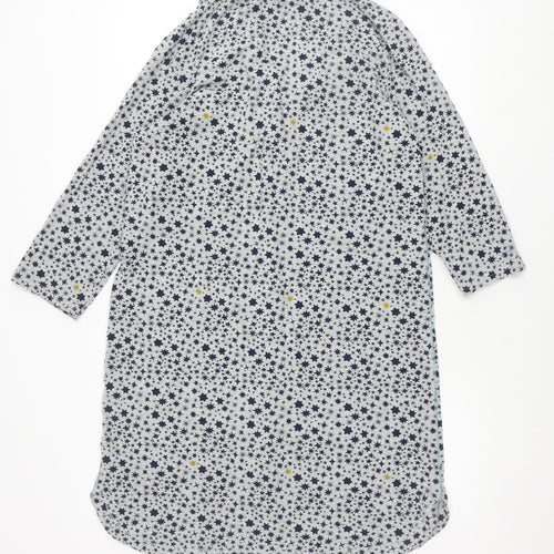 White Stuff Women's Grey Star Shirt Dress M
