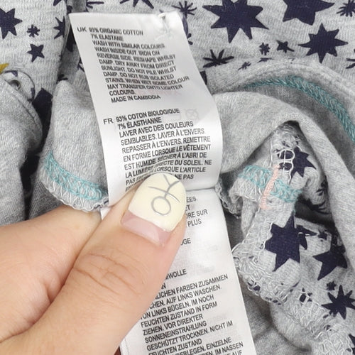 White Stuff Women's Grey Star Shirt Dress M