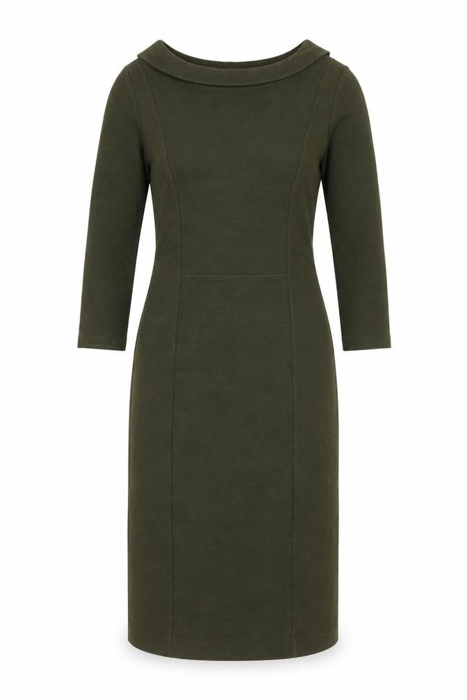 Hobbs Women's Green Sheath Dress Size 8 Formal Midi