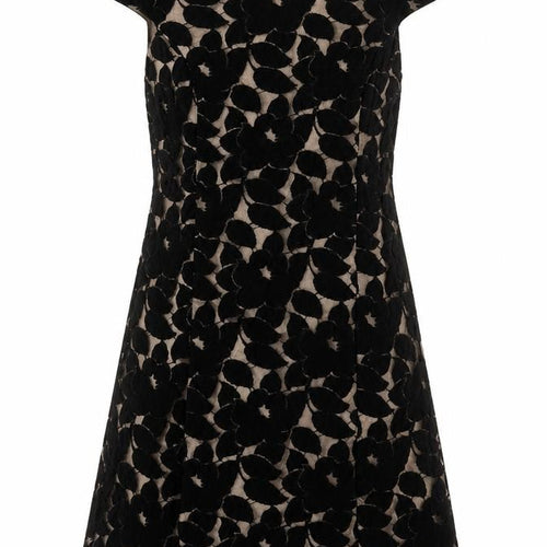 Wallis Women Black Floral Sheath Dress Size 12